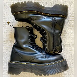 Black Dr. Martens Jadon platform boots #punk #grunge